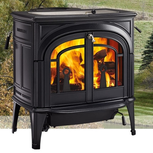 A wood stove