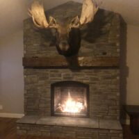 Built Custom Fireplace After